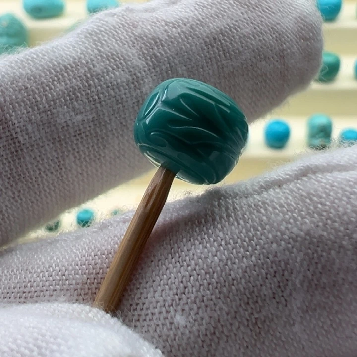 绿松石未镶嵌珠宝半成品9.6