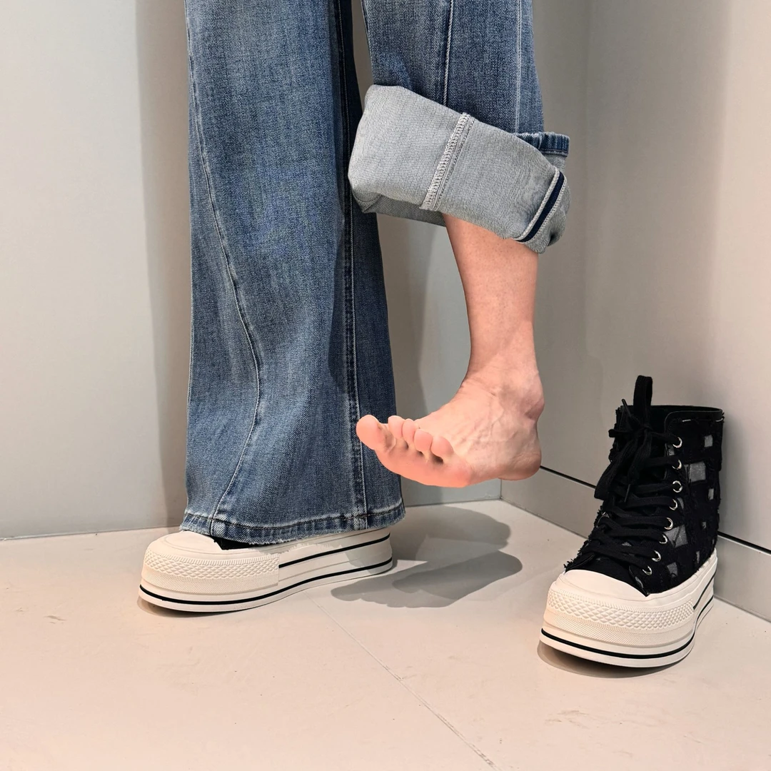 【大梦自制】隐形增高8cm休闲透气帆布鞋