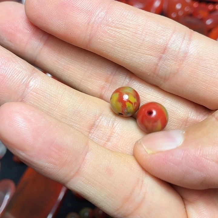 小***六南红玛瑙未镶嵌珠子