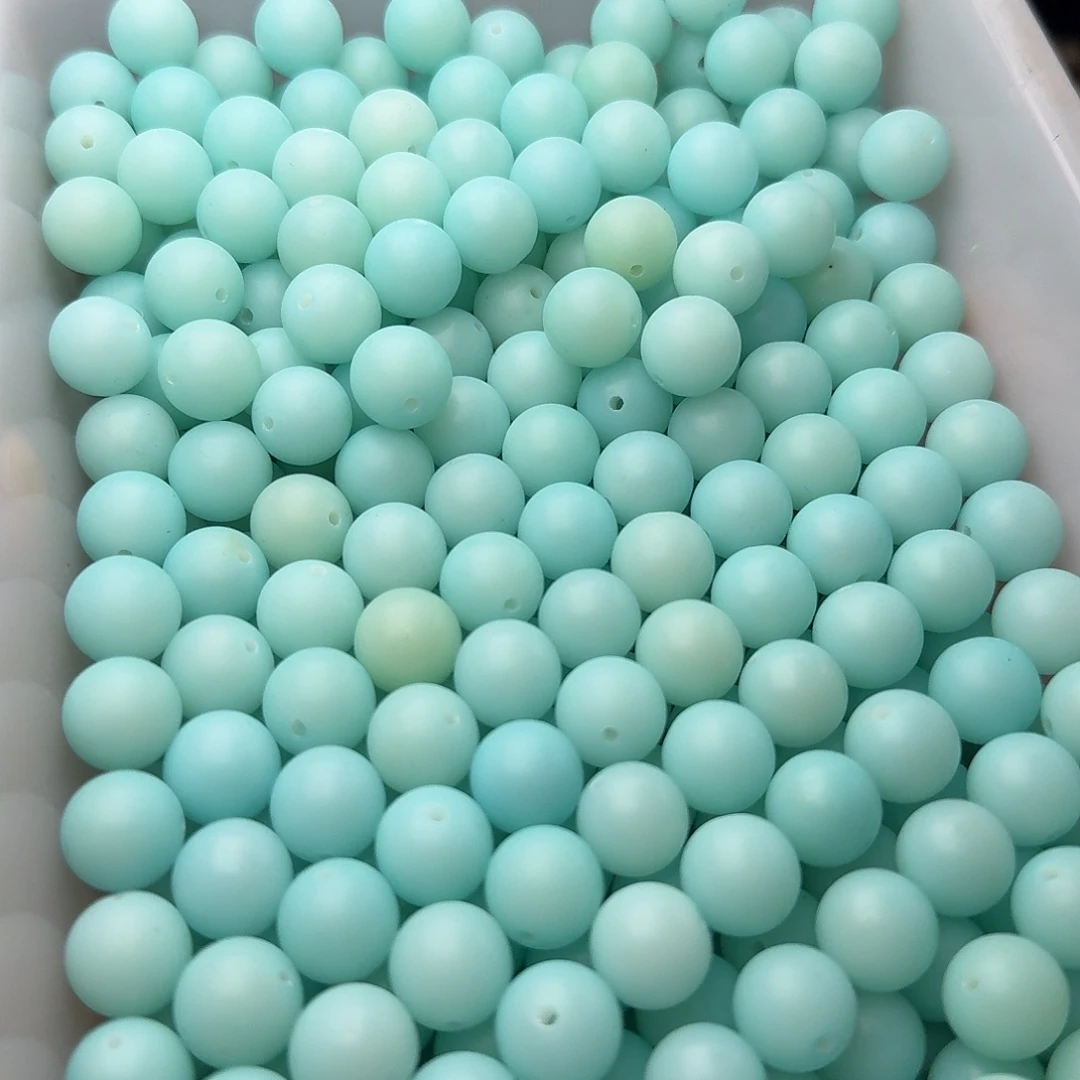 菩提根/象牙果吊坠50颗天空蓝12圆