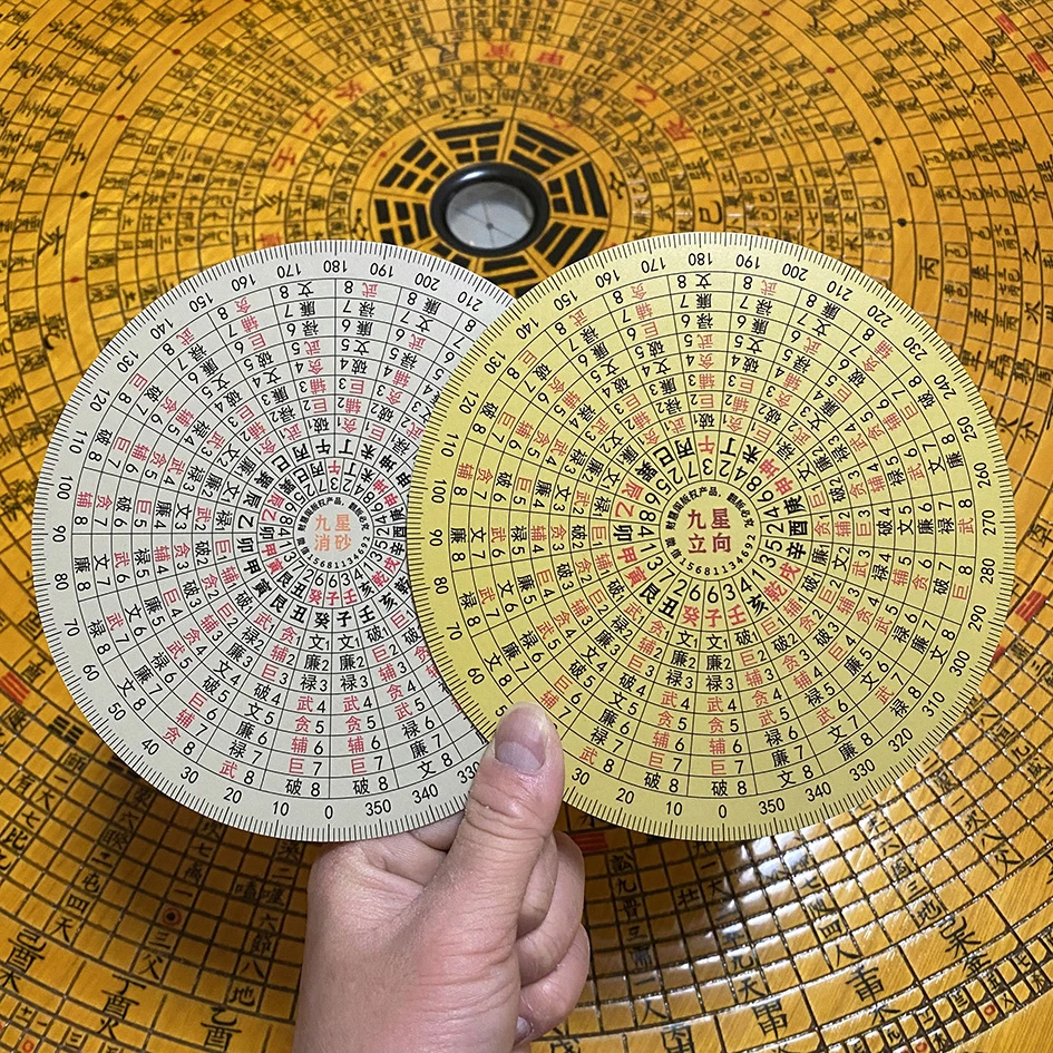 财慧阁pvc九星伴侣罗盘摆件