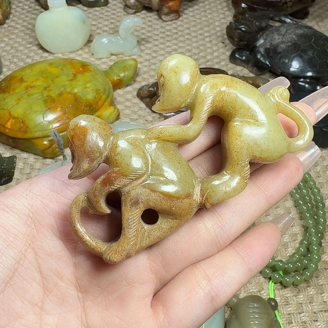 白玉菩提吊坠原*挂件