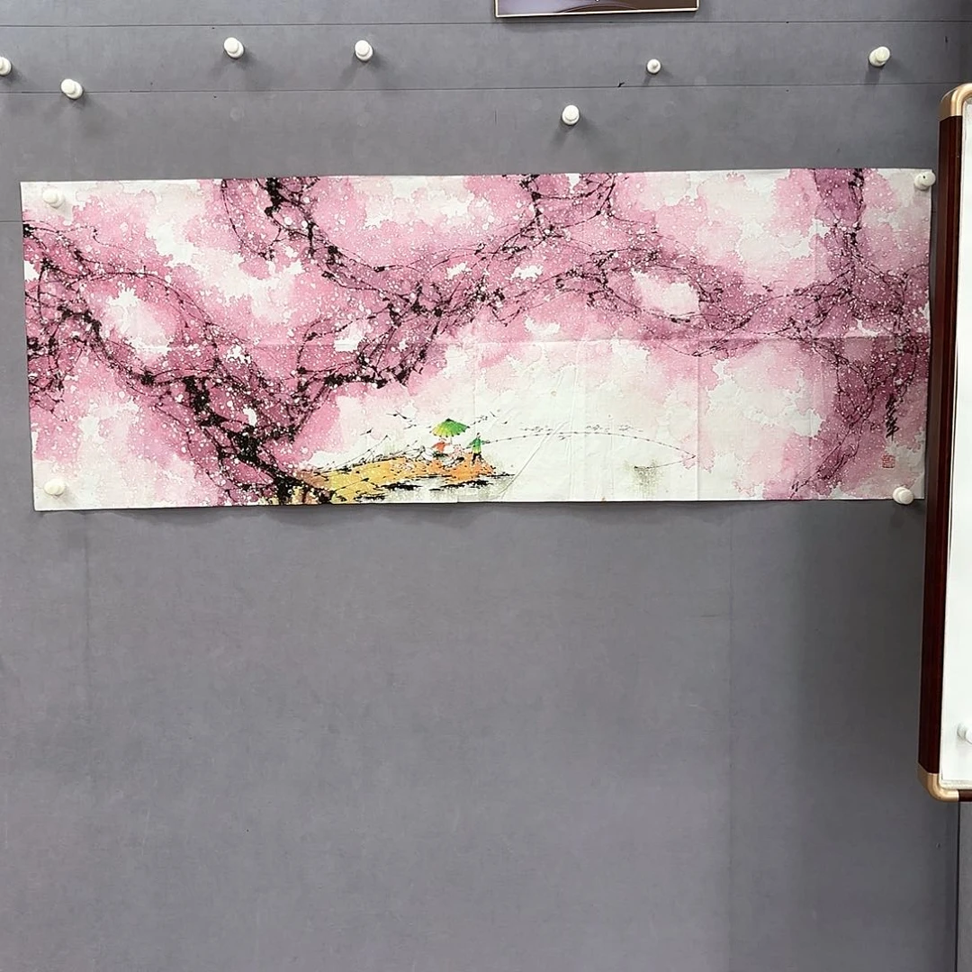 国画艺术家真人手绘