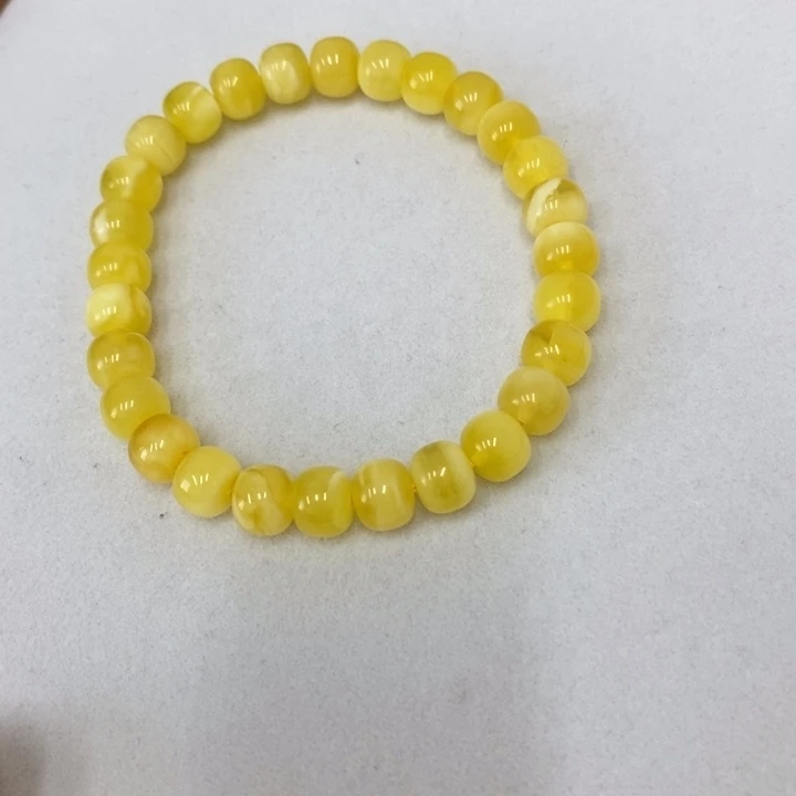 蜜蜡未镶嵌裸石手串