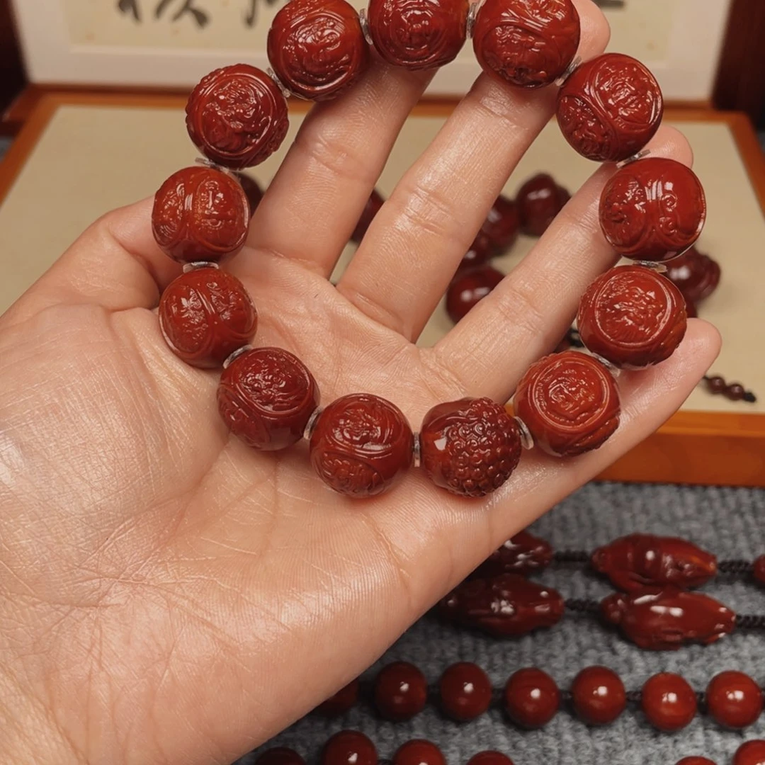 橄榄核手串一**辩四面万佛