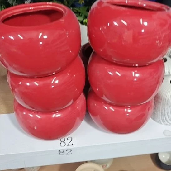 微瑕陶瓷花盆满12包邮