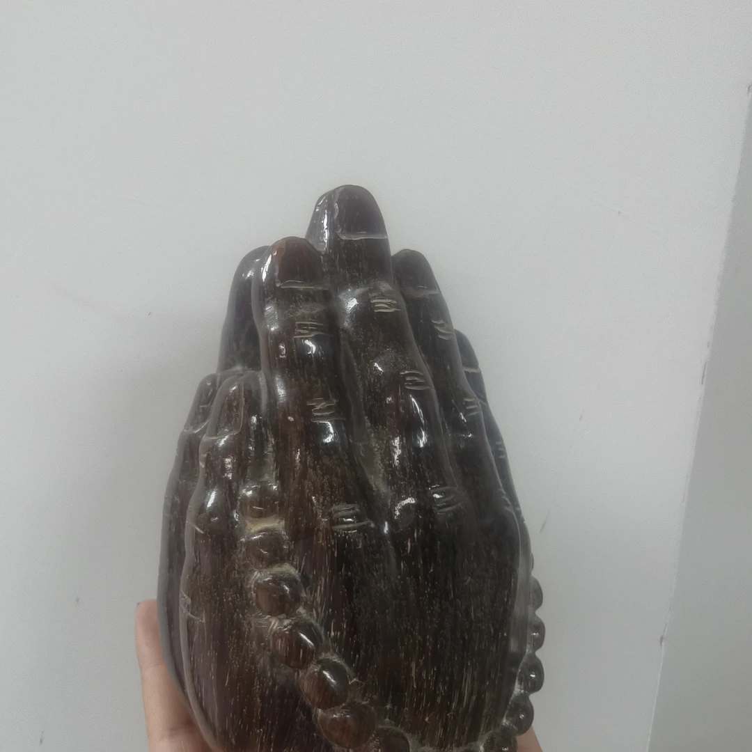 精品雕刻佛手木质摆件