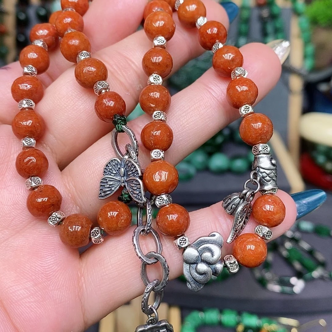 翡翠颈饰银S925镶嵌用****1漂亮美眉