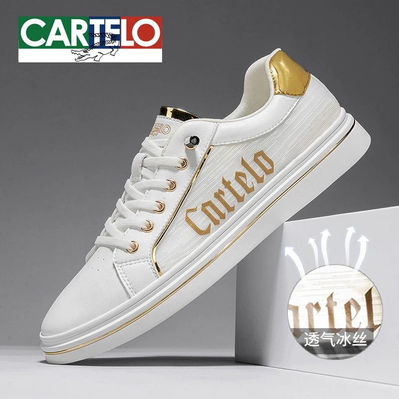 卡帝乐鳄鱼2025夏男士休闲百搭一脚蹬懒人薄款冰丝透气板鞋小白鞋