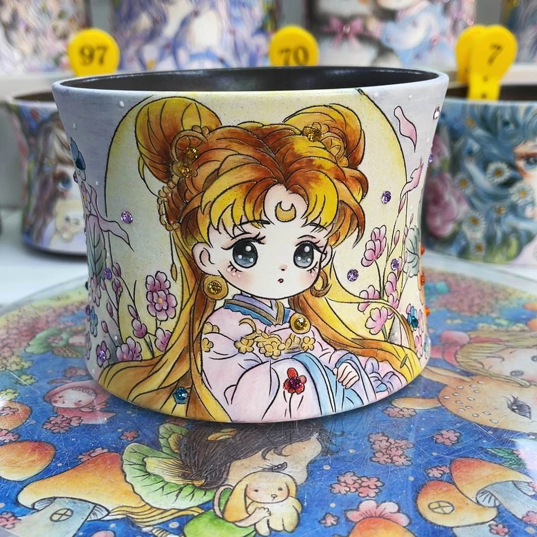 红陶薄雾花盆一物一拍