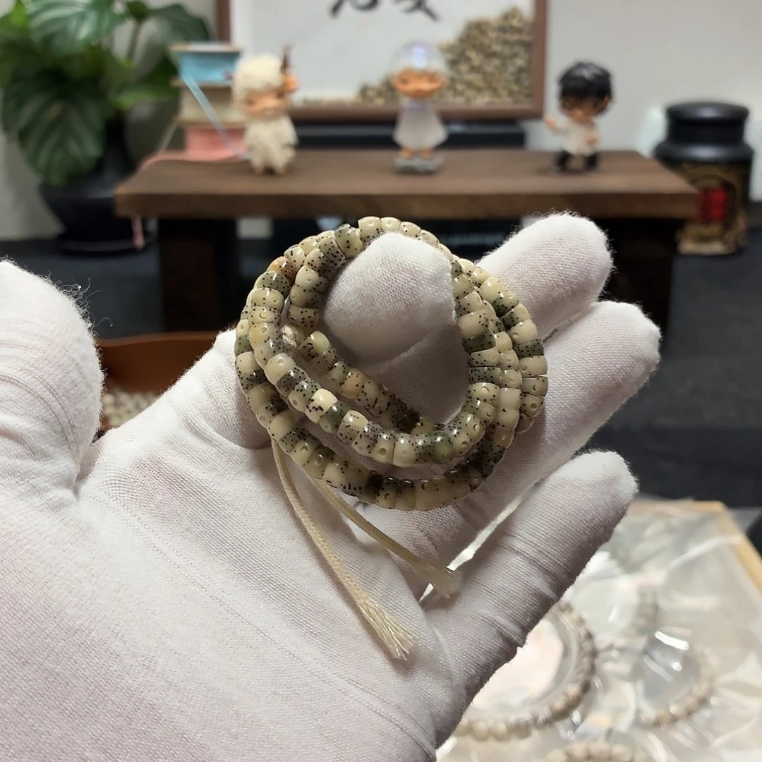 星月菩提吊坠纯手工糯冰大肠