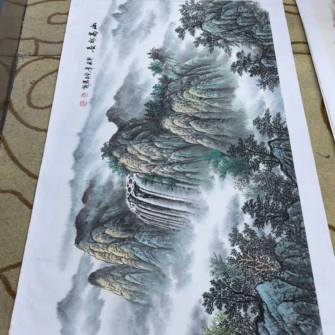 泽***裕国画刘景泉四尺山水艺