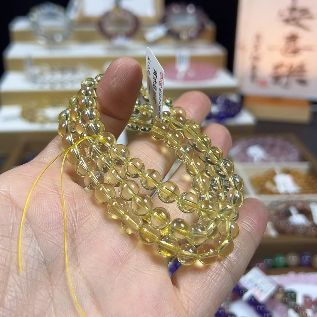 手链未镶嵌水晶黄水晶