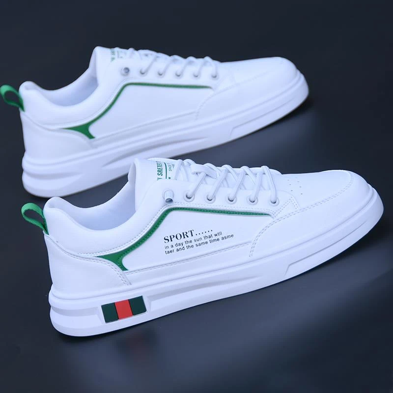 dqvo鞋子男夏季透气百搭软底防臭小白鞋男板夏季透气男翻毛板鞋