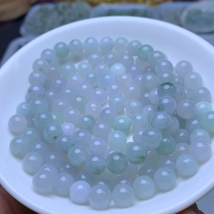翡翠散珠卡7.4冰透飘花10个
