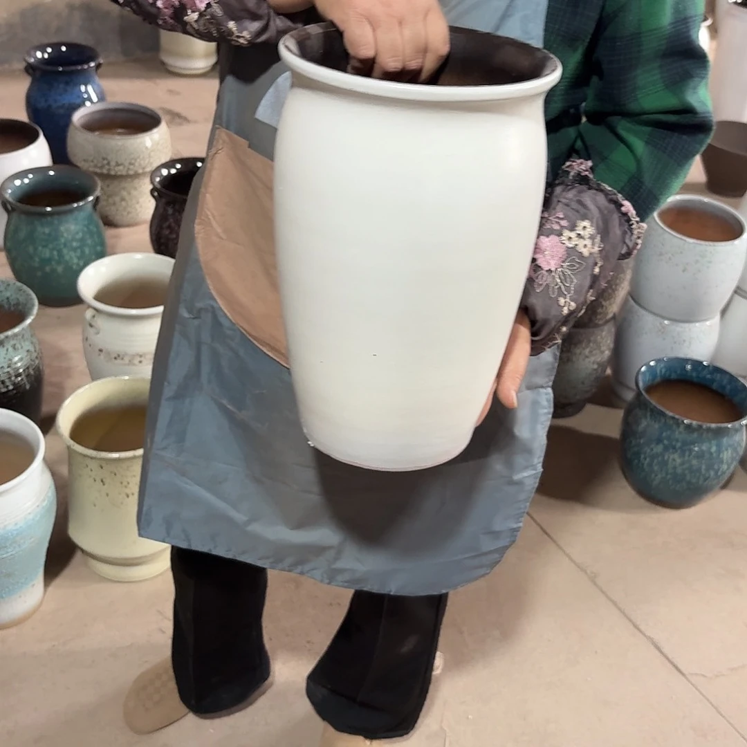 紫砂花盆口20高33一个