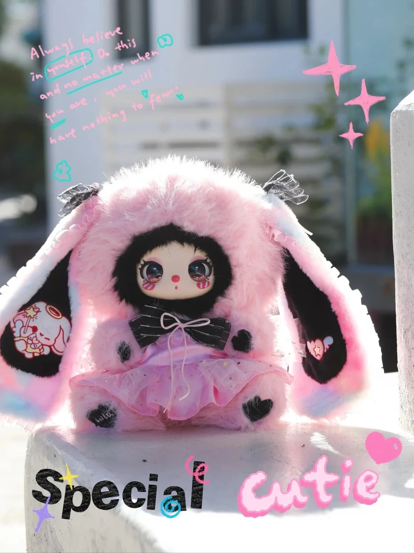 【莉拉600%三代】莉拉的闺蜜化妆派对莉拉600体3代毛绒盲盒公仔玩具