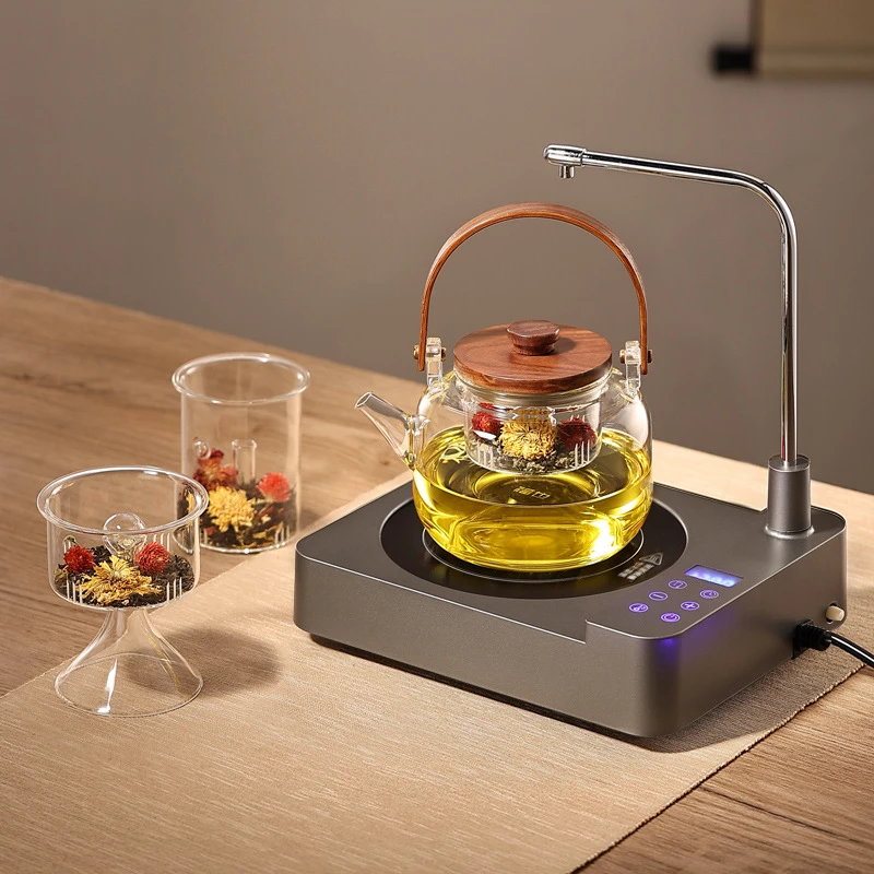 自动上水烧水煮茶一体机电陶炉家用保温小型电茶炉围炉煮茶养生壶