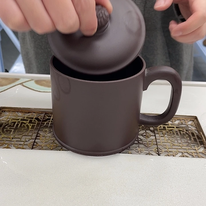 茶杯紫砂老板杯500