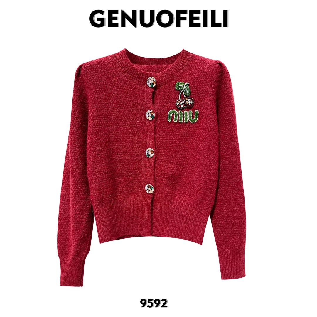 时尚气质高端显瘦休闲百搭针织衫 9592