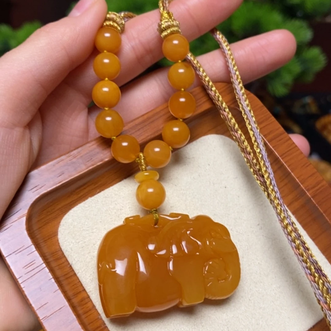 【闪购商品】蜜蜡颈饰未镶嵌项链