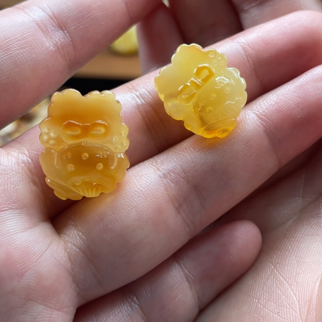 定制琥珀天然蜜蜡原石定制