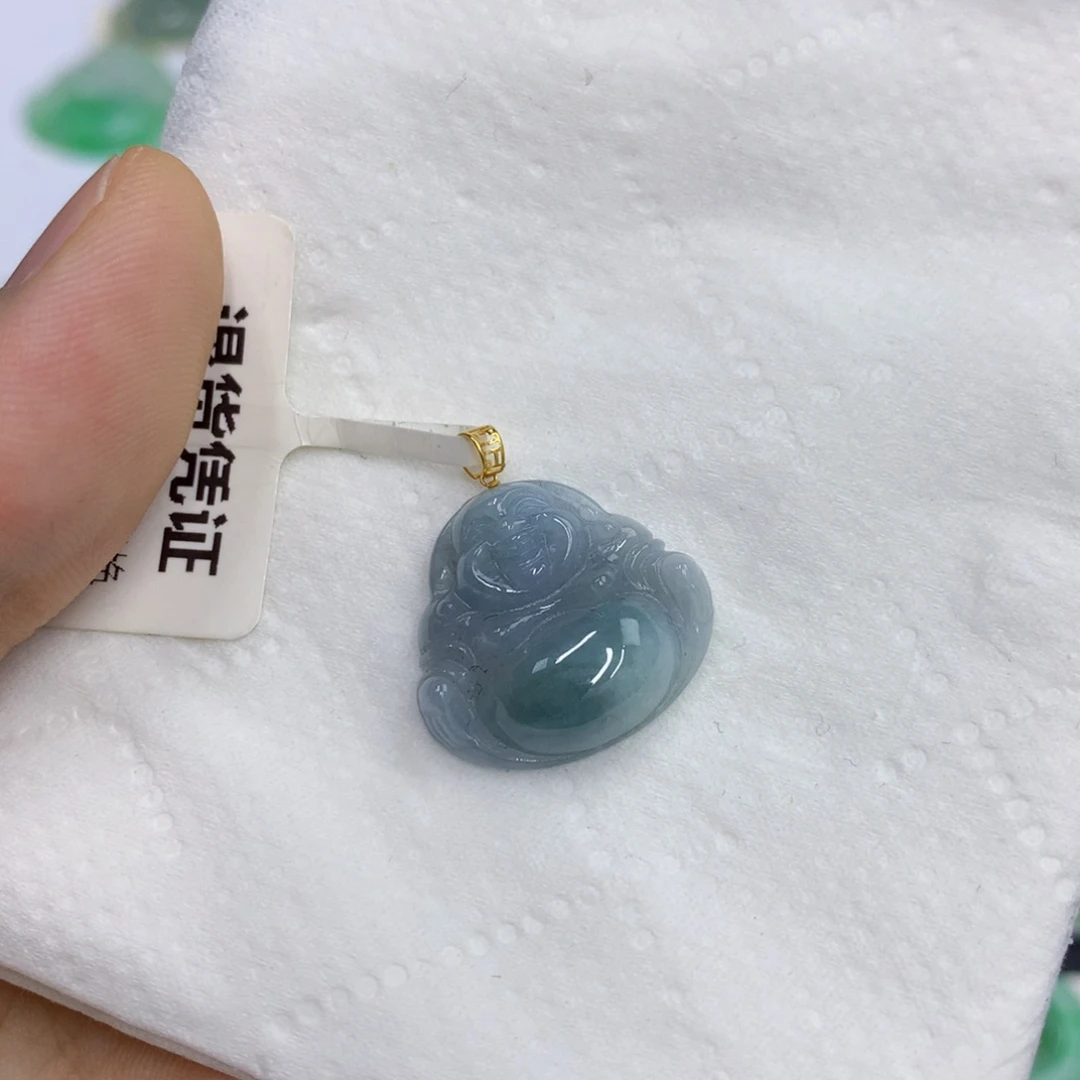 翡翠18K金镶嵌颈饰翡翠