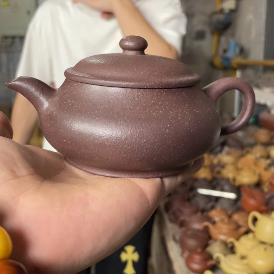 茶壶紫砂CZP。 大水潭天青泥。  明炉。 240CC