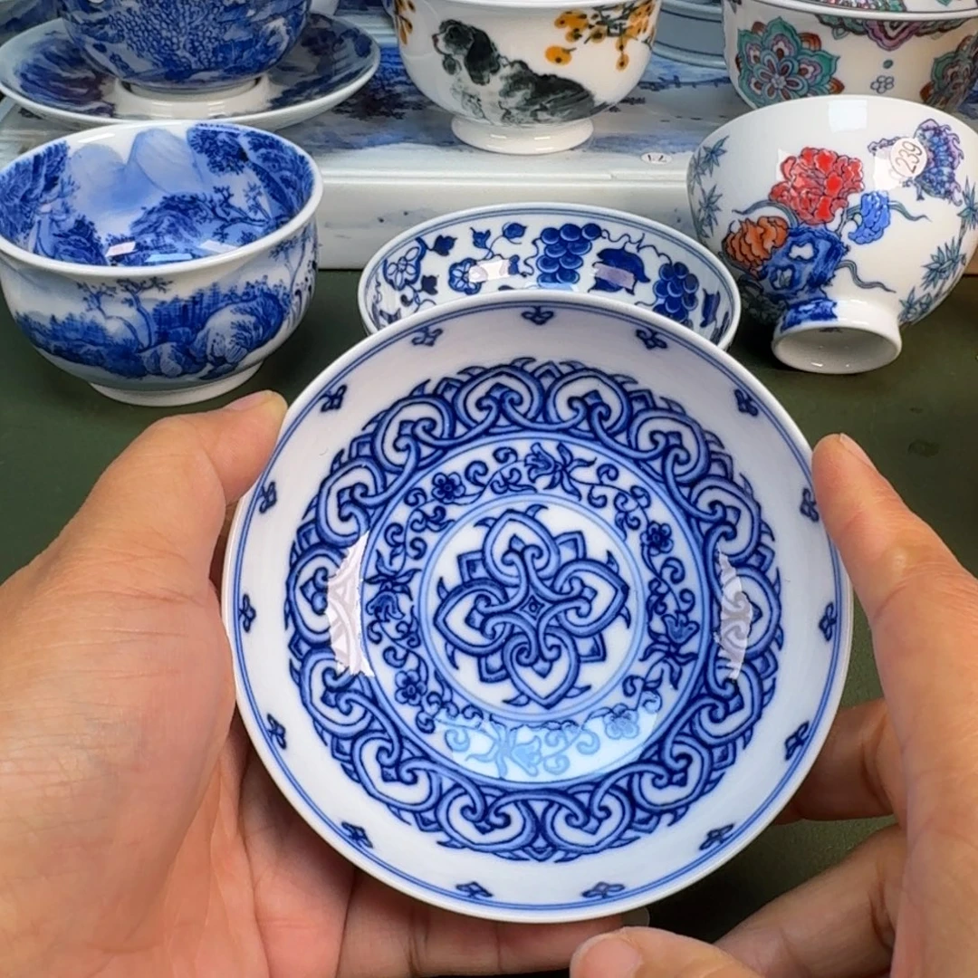 陶瓷景德镇纯手绘茶具圆圆215