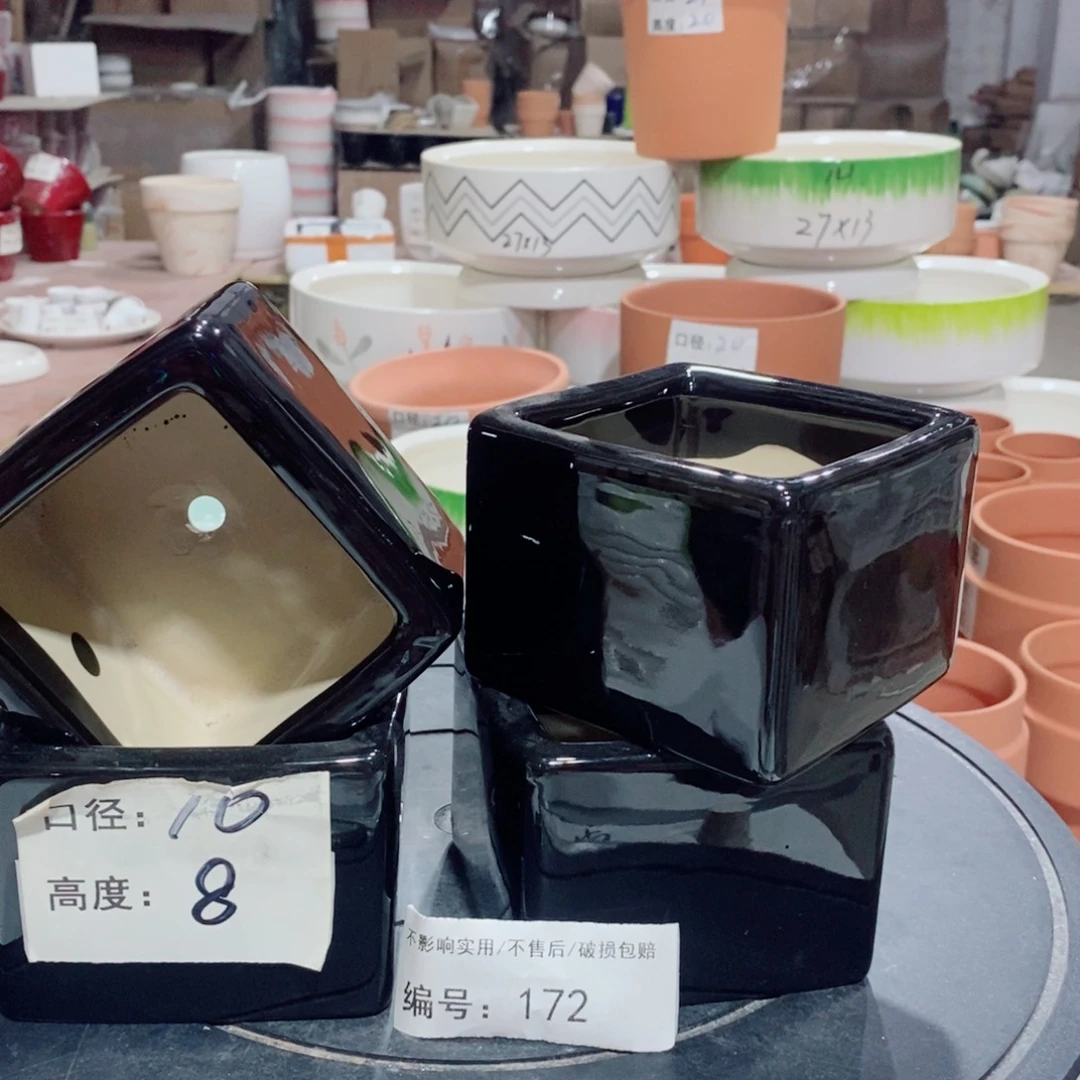 微瑕花盆-172-口10×8-4个