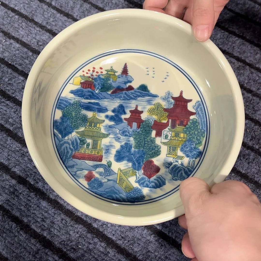 摆件景德镇陶瓷研究所。黄。