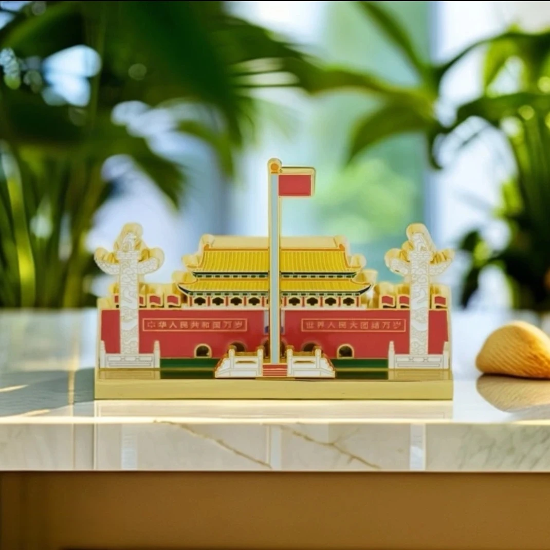 北京天安门夜灯款金属冰箱贴摆件旅游纪念品伴手礼