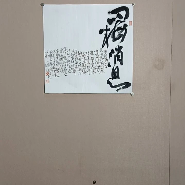 书法问梅消息50*50