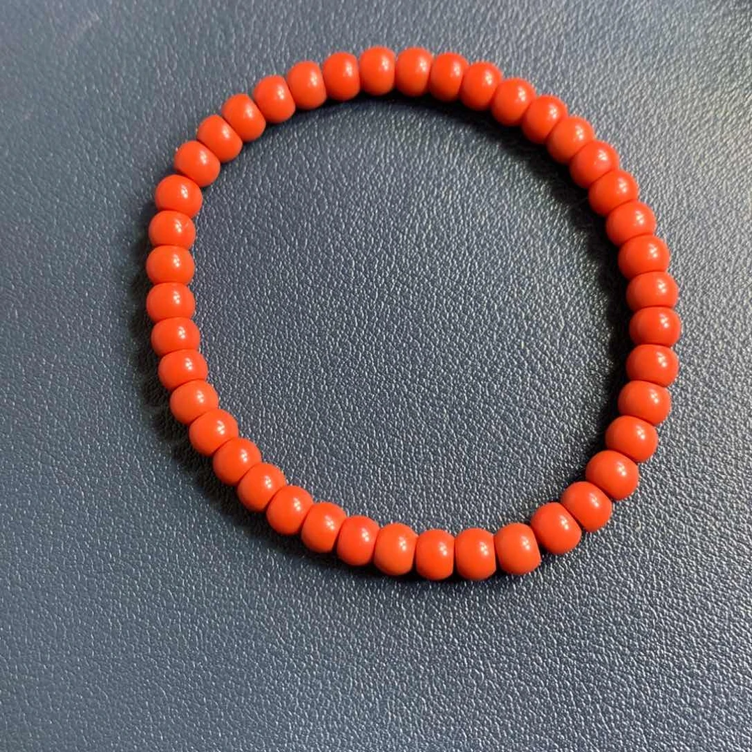 南红玛瑙5+柿子锦手串未镶嵌