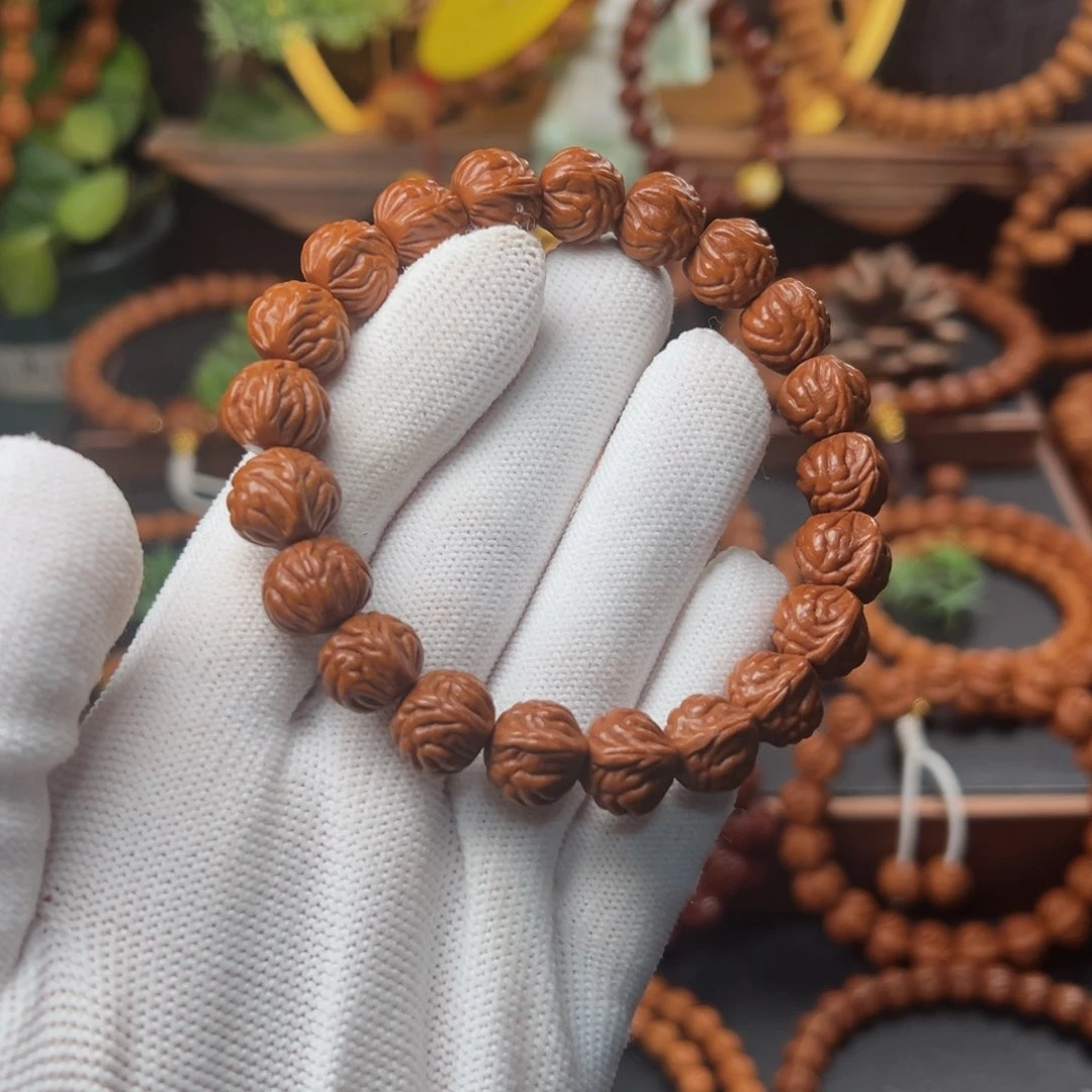 吊坠桃核?1.1➕顶货双脊龙手串