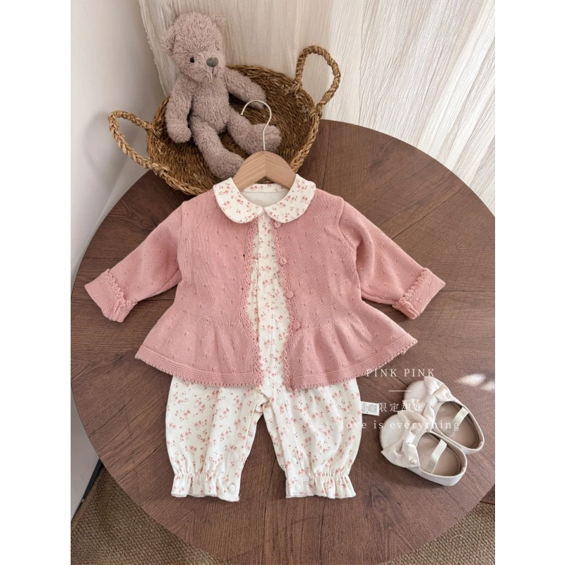 碎花物语｜婴儿连体衣舒绒a类爬爬服哈衣新生儿连体衣