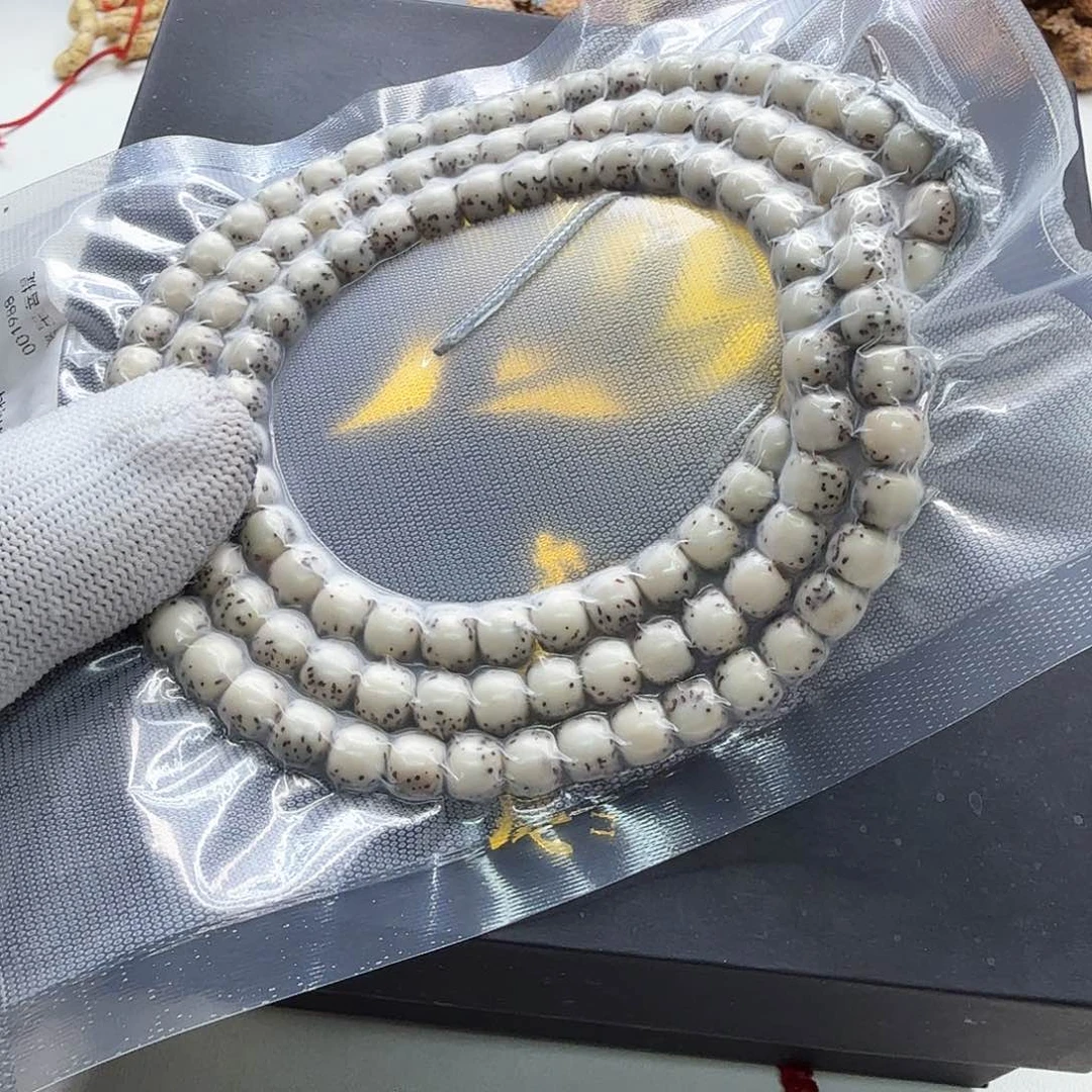 星月菩提吊坠27梵天糯冰石玉河豚7左右桶108