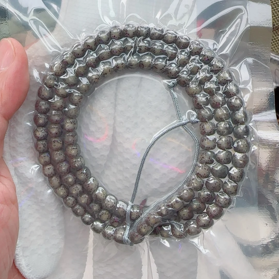 手串星月菩提冰糖玻璃体108-7*6