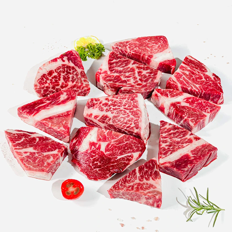 原切牛排M9板腱头尾谷饲儿童牛排