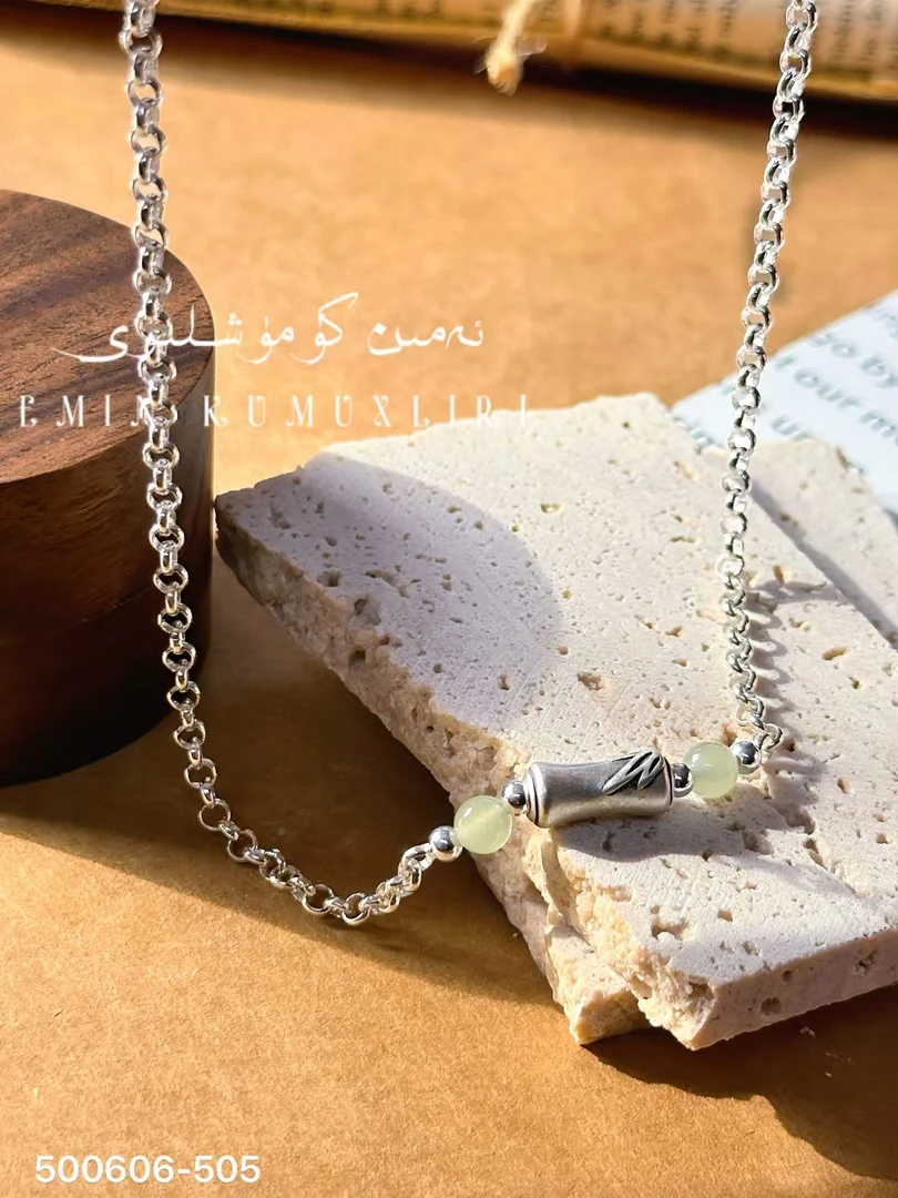 链子足银 爱民纯银首饰项链500606