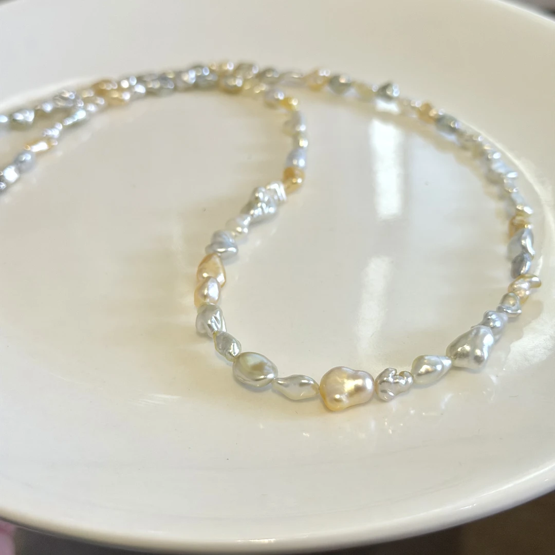 无核keshi南洋金珠混彩异型糖果色成品