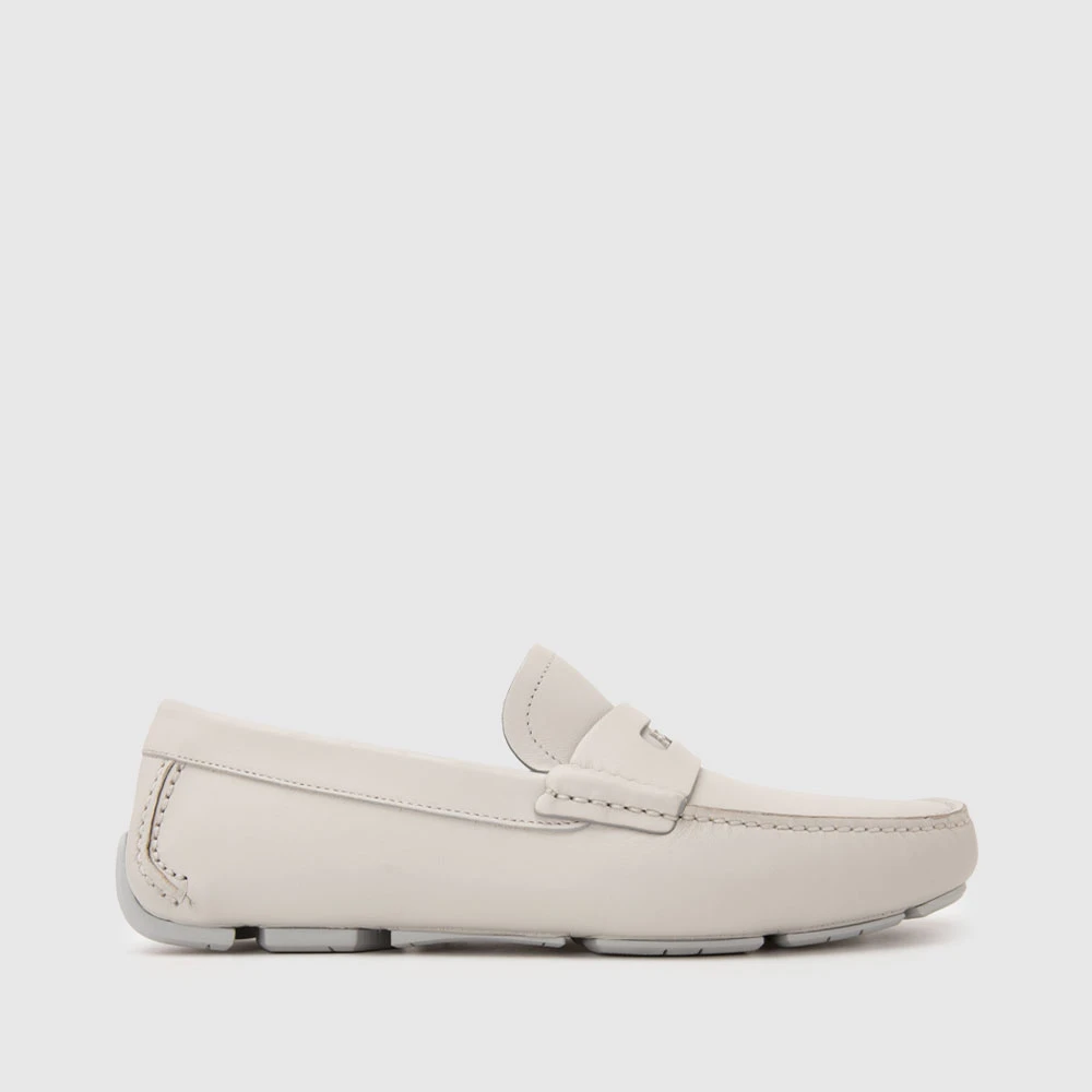 FERRAGAMO菲拉格慕新品牛皮一脚蹬男平底皮鞋休闲乐福鞋745443