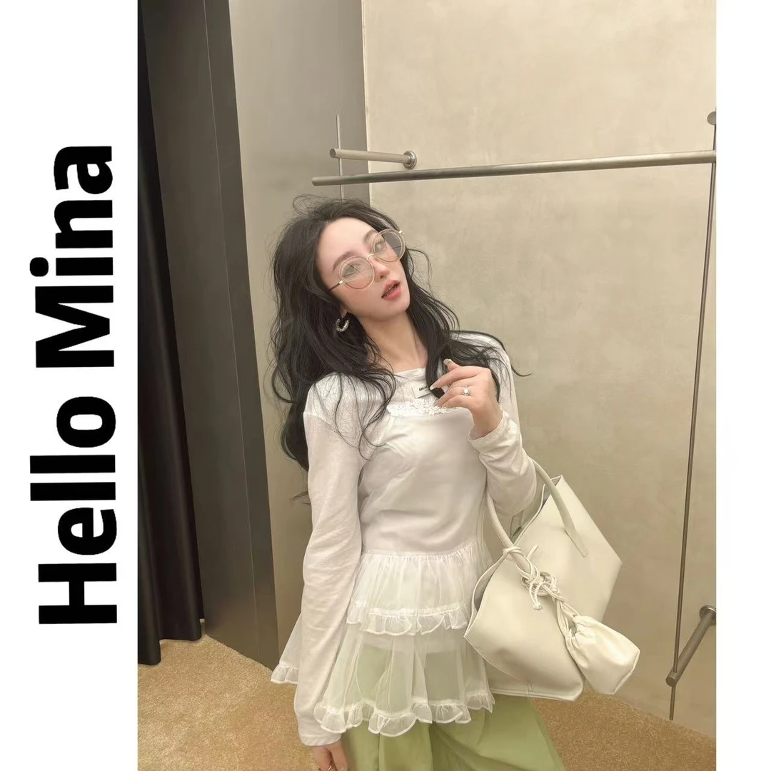 23673法式甜美风蕾丝拼接吊带背心