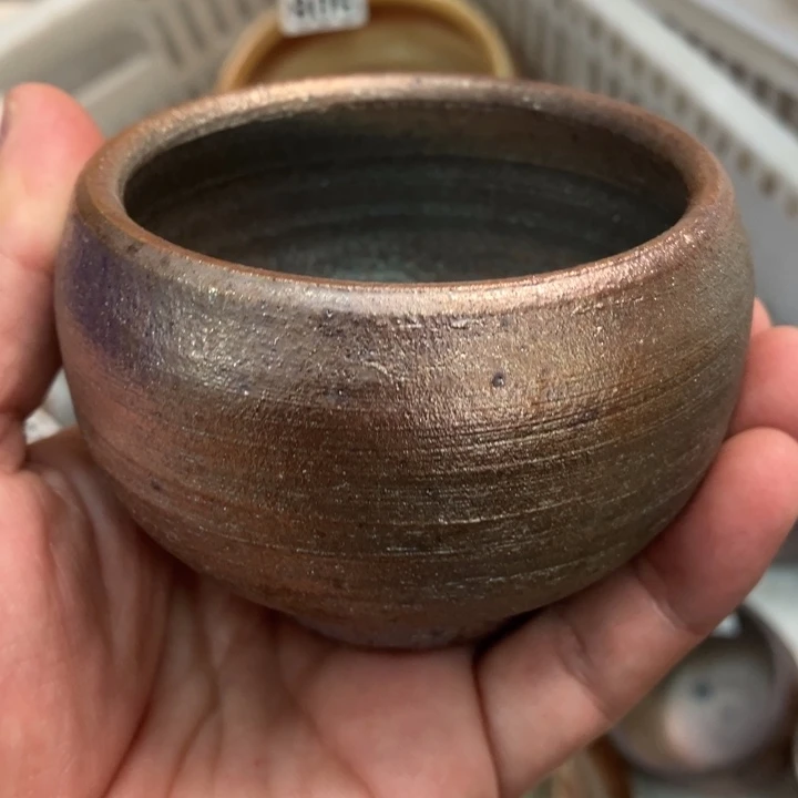 郭锦山柴烧茶具茶杯大放漏