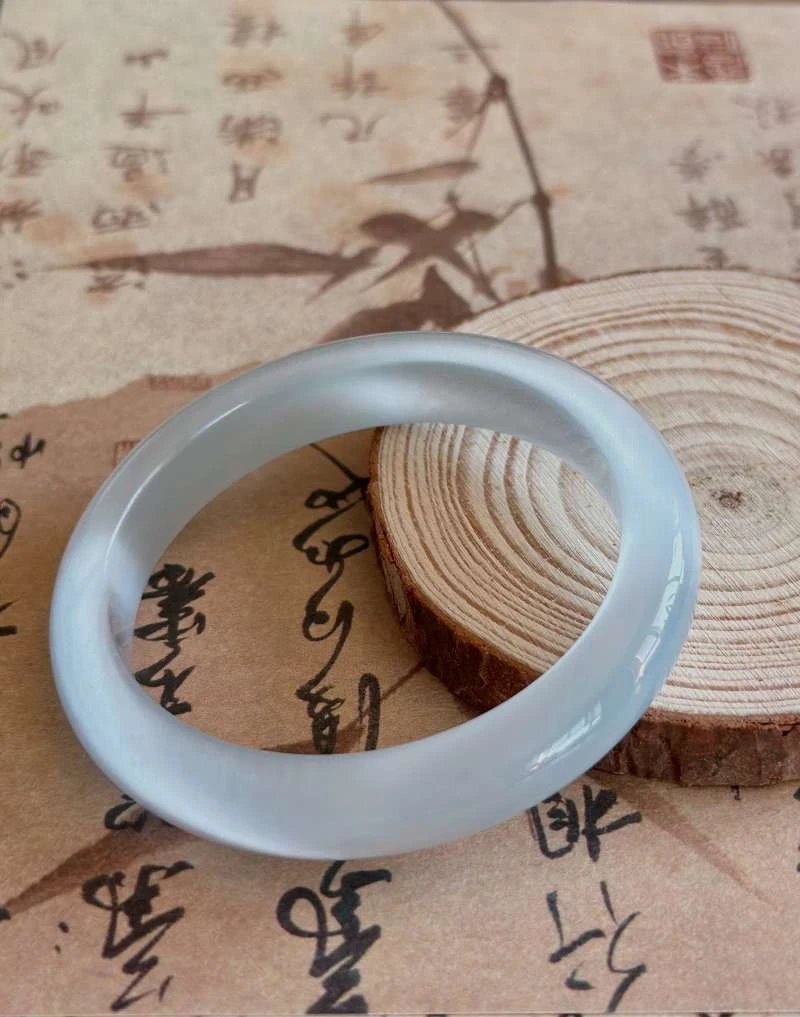 天然辰砂翠玉升精美文玩手镯DL-0019
