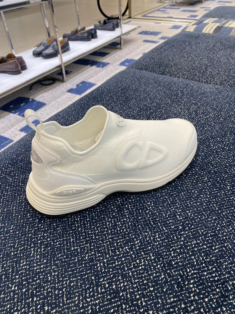 未使用 DIOR/迪奥 DIOR 白色运动鞋网面 男款