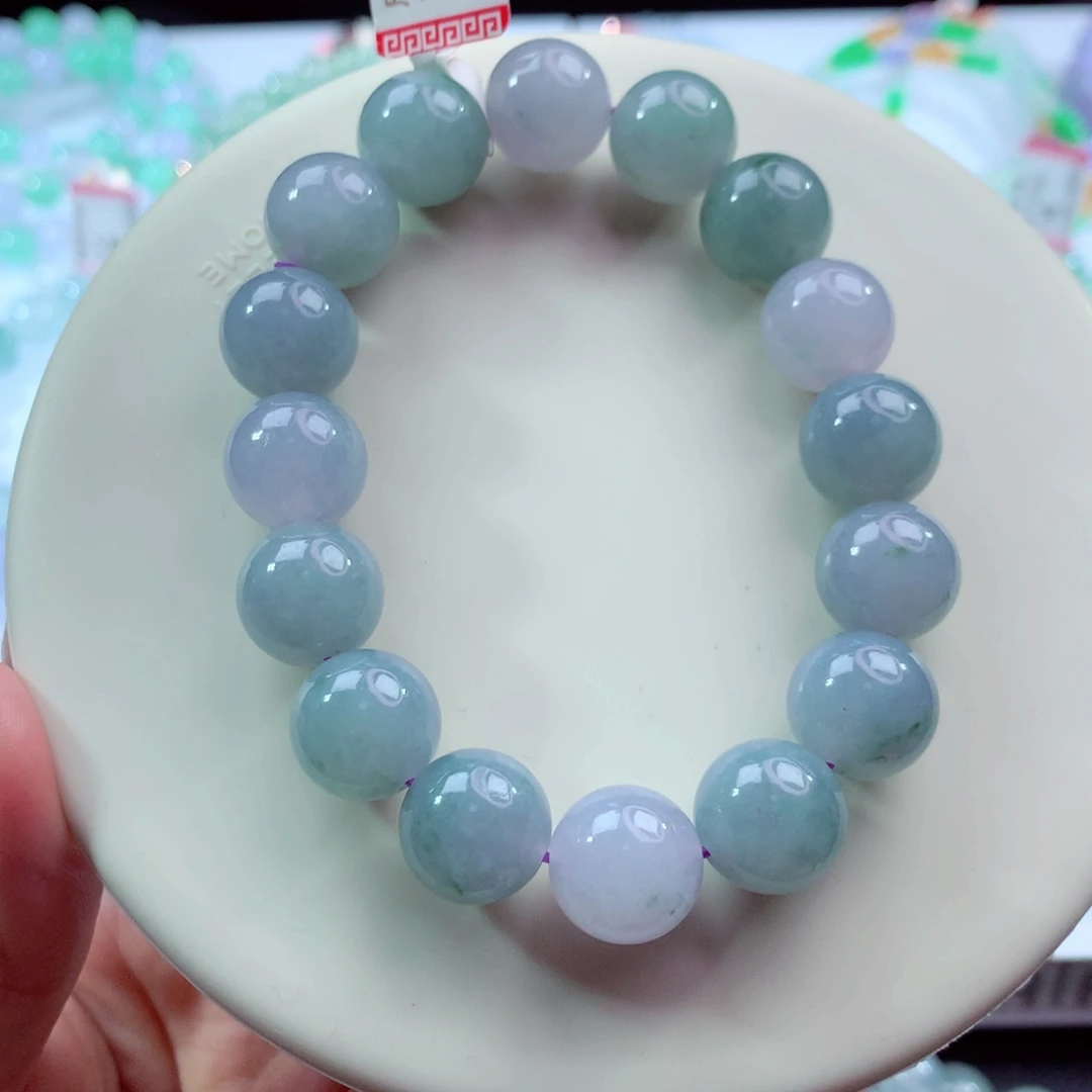 翡翠未镶嵌手链卡12.5