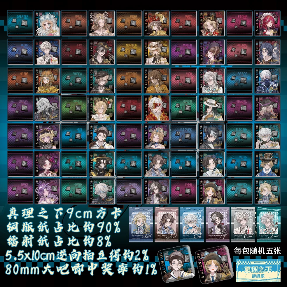 【真理之下系列】方卡  第五人格同人周边 盲盒直播间代拆