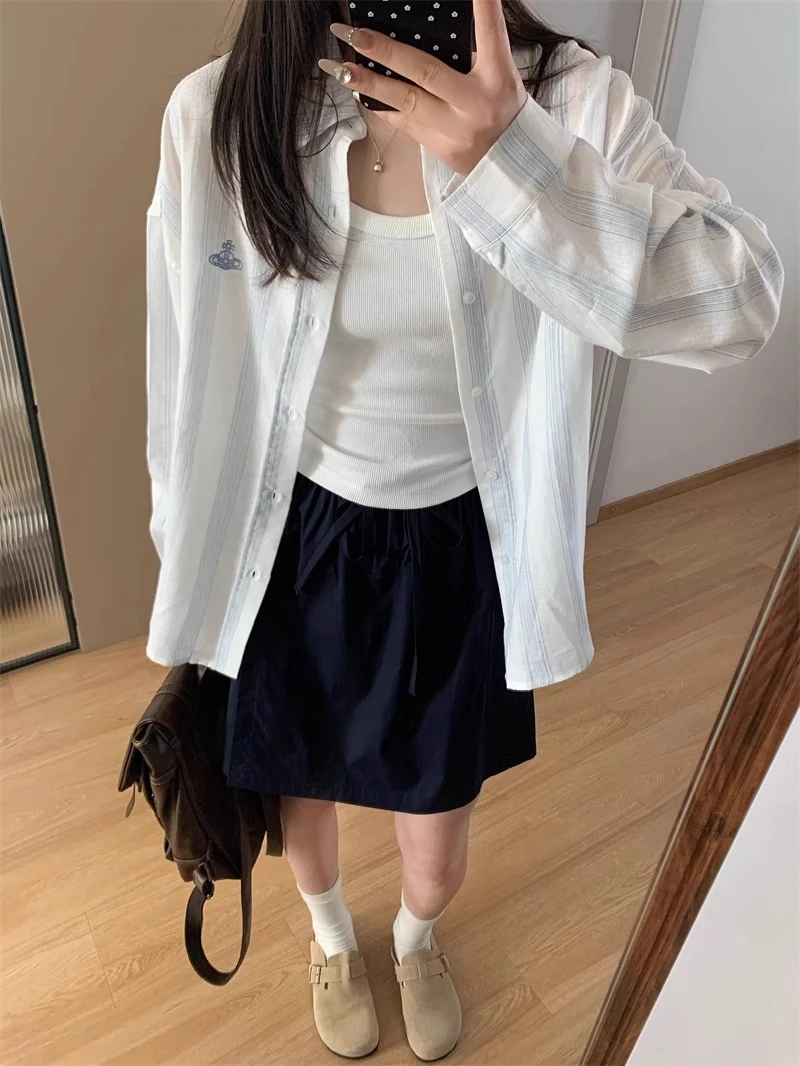 山本工装短款裙裤胖mm遮肚夏季小个子女款a字藏青色大码五分裤裙