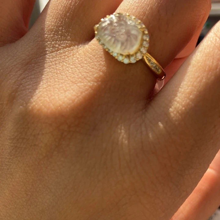 翡翠戒指银S925镶嵌戒指